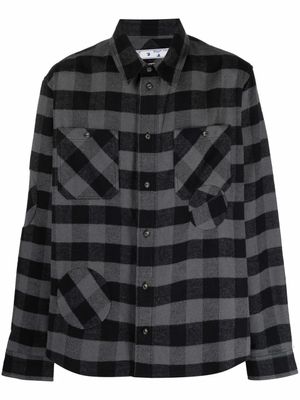 Off-White chemise à détail de patch - Noir