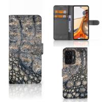 Xiaomi 11T | 11T Pro | Telefoonhoesje | Met pasjeshouder | Krokodillenprint