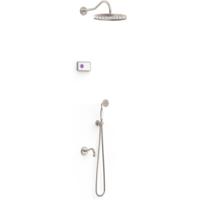 Regendouche set electronisch Tres Shower Technology Classic | Inbouw | Thermostaatkraan | 3-weg | Vintage | RVS look