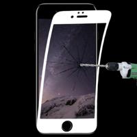 0.1 mm 9H volledig scherm flexibele Fiber gehard glas film voor iPhone 6 & 6s (wit)