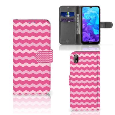 Huawei Y5 (2019) | Telefoon Hoesje | Waves Pink