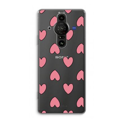 Ondersteboven verliefd: Sony Xperia Pro-I Transparant Hoesje