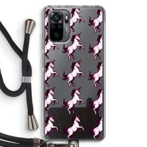 Musketon Unicorn: Xiaomi Redmi Note 10 Pro Transparant Hoesje met koord