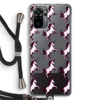 Musketon Unicorn: Xiaomi Redmi Note 10 Pro Transparant Hoesje met koord