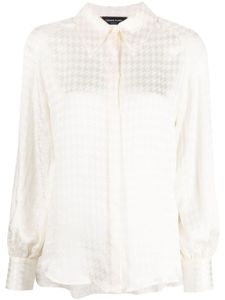 Fabiana Filippi houndstooth-pattern long-sleeved shirt - Tons neutres