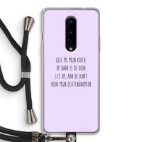 Ochtendhumeur: OnePlus 8 Transparant Hoesje met koord