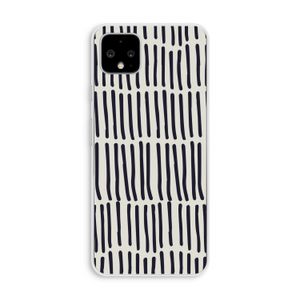 Moroccan stripes: Pixel 4 XL Transparant Hoesje