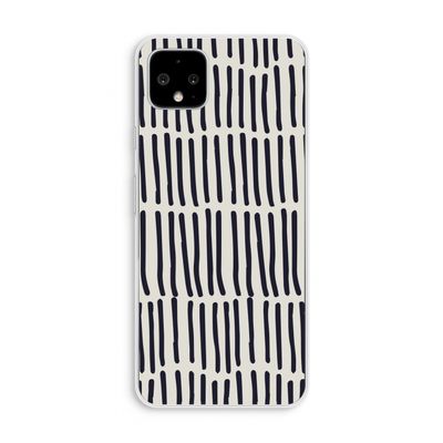 Moroccan stripes: Pixel 4 XL Transparant Hoesje
