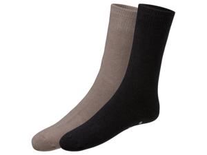 LIVERGY 2 paar heren thermosokken (39-42, Zwart)