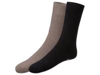 LIVERGY 2 paar heren thermosokken (43-46, Zwart)