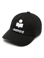 ISABEL MARANT casquette en coton à logo brodé - Noir - thumbnail