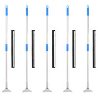 VidaXL Vloertrekkers 5 st 55x122,5 cm staal en rubber