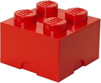 LEGO opbergbox brick 4 rood