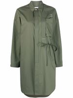 AMBUSH robe-chemise oversize à taille nouée - Vert