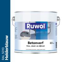 Ruwol Betonverf Helderblauw (RAL 5010) 2,5 liter