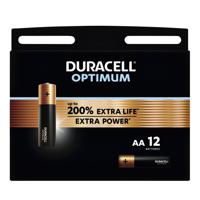 Batterij duracell optimum 12x aa