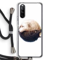 Yin Yang Wolves: Sony Sony Xperia 10 III Transparant Hoesje met koord