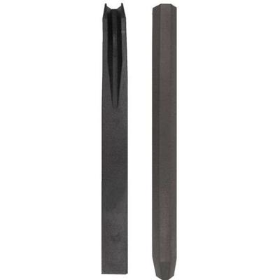 NATUUR Gerecycleerde PVC-stok om Borderfix te bevestigen - H 38 x 3,6 x 3,8 cm
