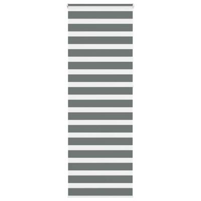 VidaXL Zebra rolgordijn 90x230 cm stofbreedte 85,9 cm donkergrijs