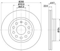 Remschijf 8DD355127991