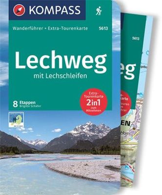 Wandelgids 5613 Kompass Wanderführer Lechweg | Kompass