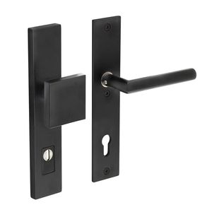 Intersteel Veiligheidsbeslag SKG3 met kerntrekbeveiliging profielcilindergat 92 mm mat zwart voordeurbeslag