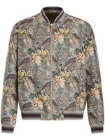 ETRO veste bomber à motif en jacquard - Vert - thumbnail